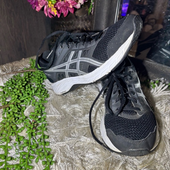 -Asics Womens Gel Contend 5 Sneakers Size 9 - Black/White/Silver - Picture 11 of 13